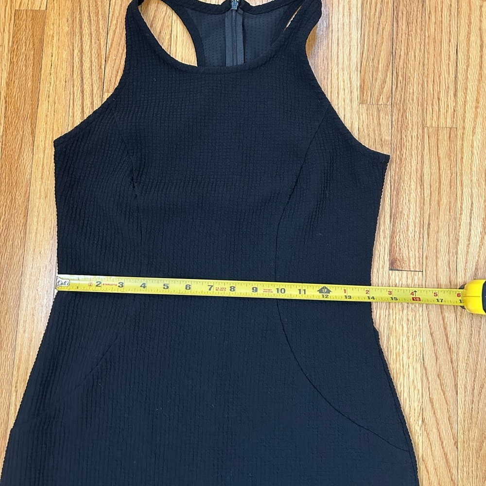 Babette Textured Black Racerback Midi Dress - Picture 8 of 9